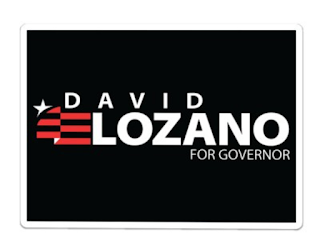 David Lozano for governor yard sign