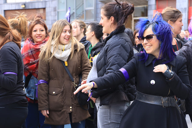 concentración del movimiento feminista por el 8 de marzo