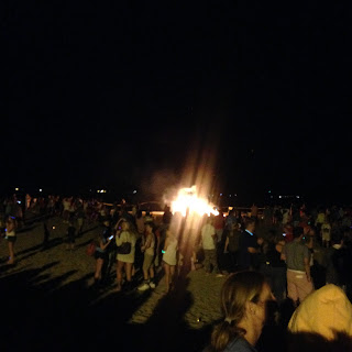 Hough's Neck Bonfire on the Beach before Weymouth Fireworks