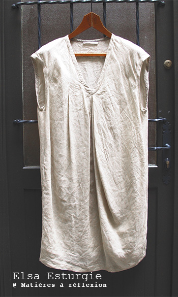 soldes Vêtements oversize robe Elsa Esturgie lin soie Made in France