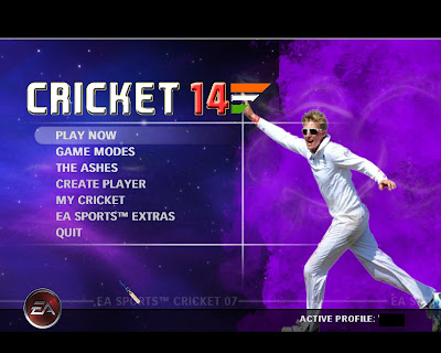 Cricket 14 Menu for EA Cricket 07