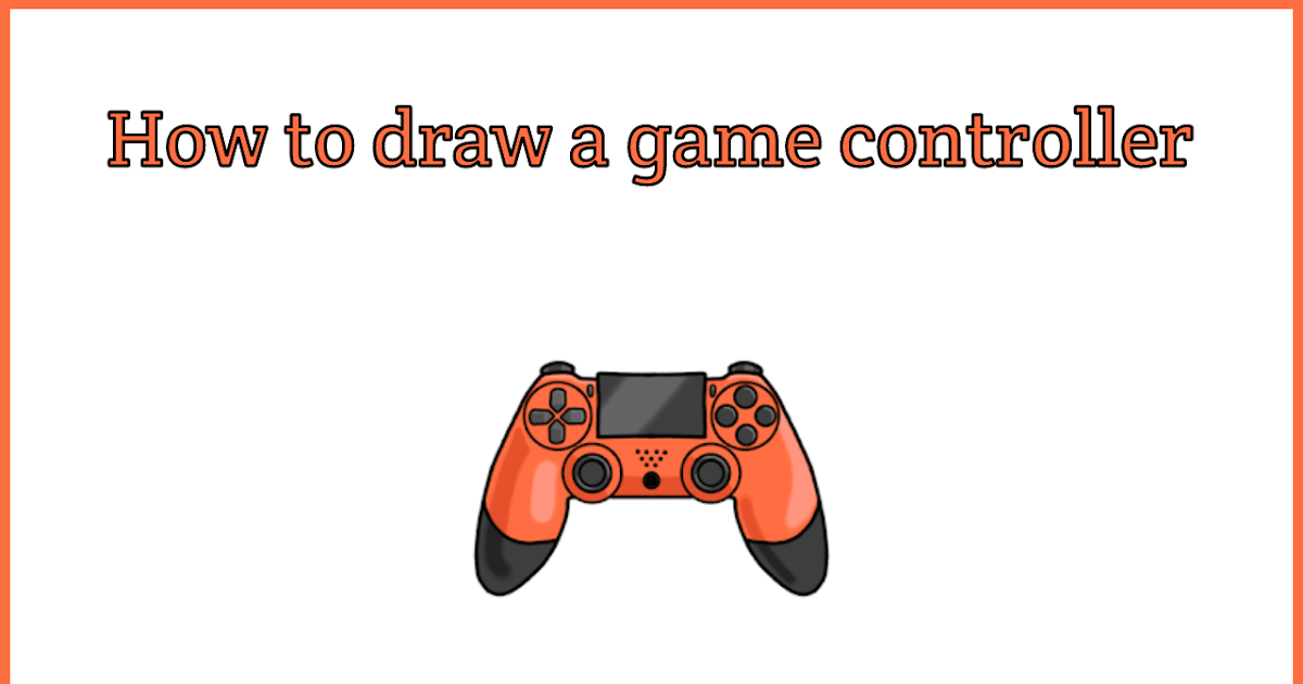 How to draw a game controller step by step 