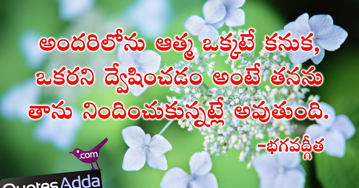 Telugu New Bhagavad Gita Quotations Images  Quotes Adda 