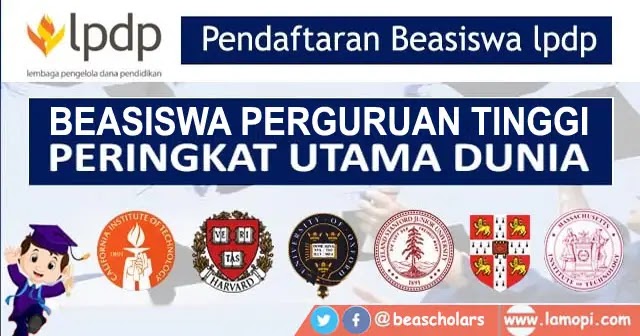 Beasiswa LPDP 2021 Perguruan Tinggi Utama Dunia (PTUD) Tahap 2 - Lamopi.com