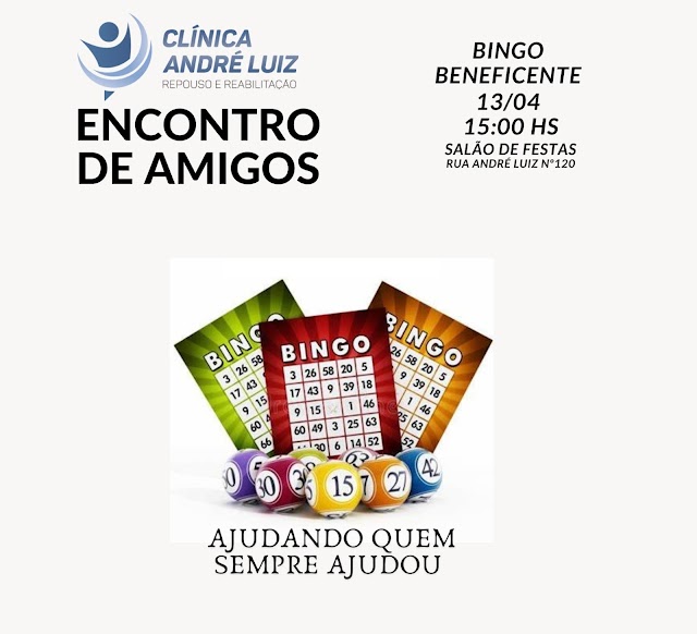 Clínica André Luiz realizará Bingo Beneficente em abril