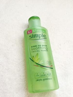 Simple kind to skin soothing toner