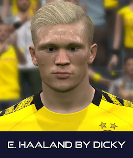 PES 2017 Faces Erling Haaland by Dicky