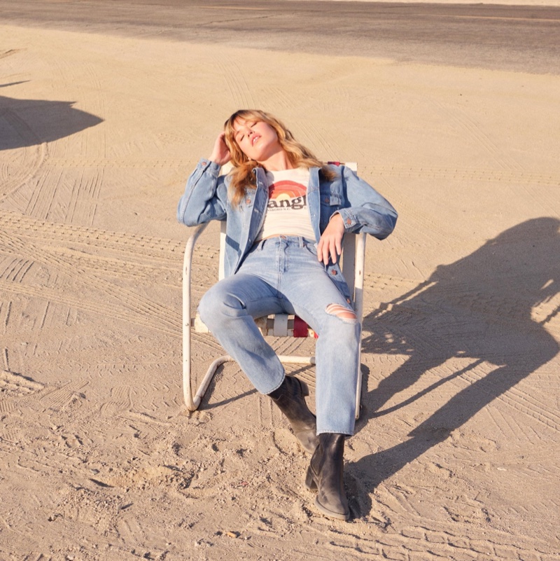 Wrangler Heritage Collection Spring/Summer 2022 Campaign starring Georgia  May Jagger