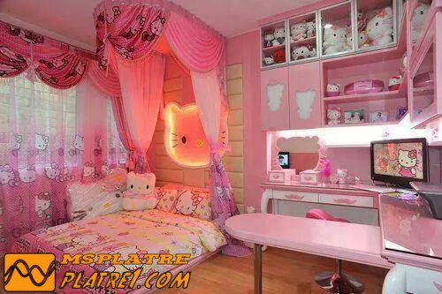 Chambre a coucher pour les jeune fille en platre