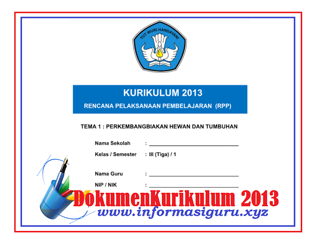 RPP IPA Kelas 3 Kurikulum 2013 Revisi Tahun 2018