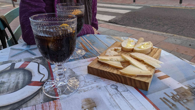 Costa Tropical in November - Almunecar - Vermouth and cheese tapa