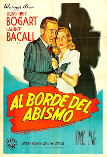 AL BORDE DEL ABISMO. Cartel: 75 x 110 cms. Argentina. Impreso en Lit. F- Springer y Cia. EL SUEÑO ETERNO. The Big Sleep. 1946. Estados Unidos. Dirección: Howard Hawks. Reparto: Humphrey Bogart, Lauren Bacall, John Ridgely, Martha Vickers, Dorothy Malone, Regis Toomey, Elisha Cook Jr., Peggy Knudsen, Charles Waldron, Charles D. Brown, Bob Steele, Elisha Cook Jr., Louis Jean Heydt.