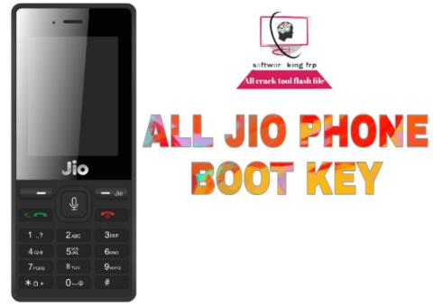 All jio phone boot key