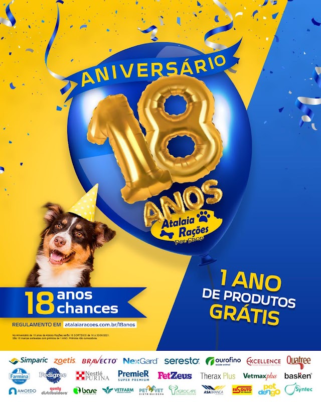 ANIVERSÁRIO 18 ANOS ATALAIA RAÇÕES 