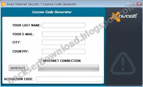 Hacksdownload Avast Internet Security 7 License Key Generator