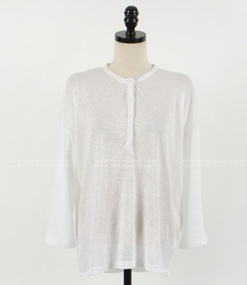 Sheer Henley T-Shirt