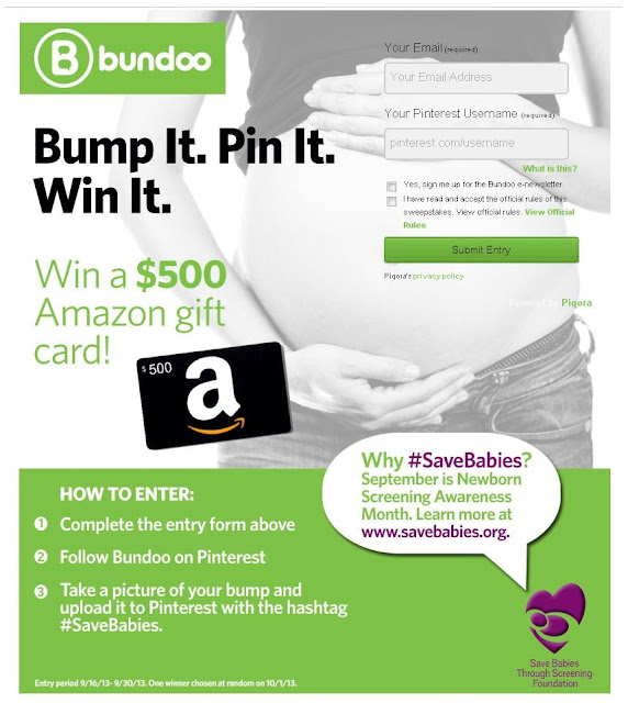 Bump It. Pin It. Win It. Bundoo $500 Amazon Contest