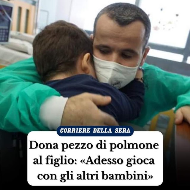 DONA UN PEZZO DEL SUO POLMONE