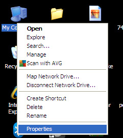 my computer properties