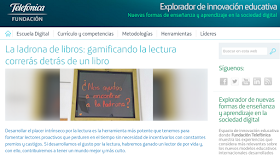 Publicación de la ladrona de libros en la fundación telefónica innovación educativa