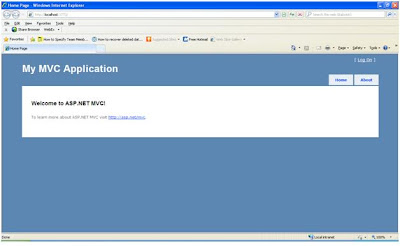 MVC 2 Application Home Page