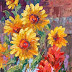 Contemporary Impressionist Niki Gulley Paints Uplifting Sunflowers