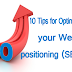 10 Tips for Optimizing your Web positioning (SEO)