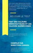 test des valeurs démocratiques et les valeurs québécoises