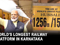 Indian Prime Minister Modi inaugurates world's longest railway platform.