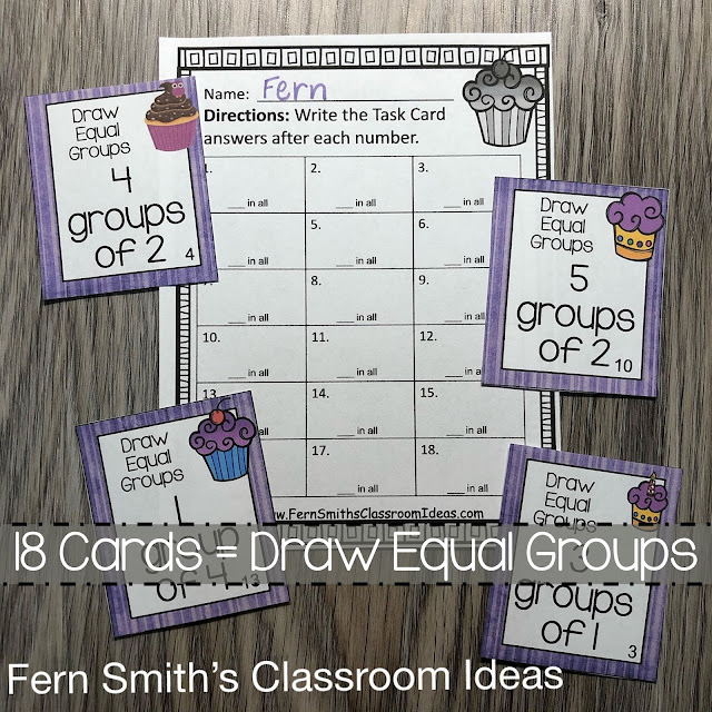 Click Here to Download These $1 Deal Equal Groups Task Cards for Your Class Today!