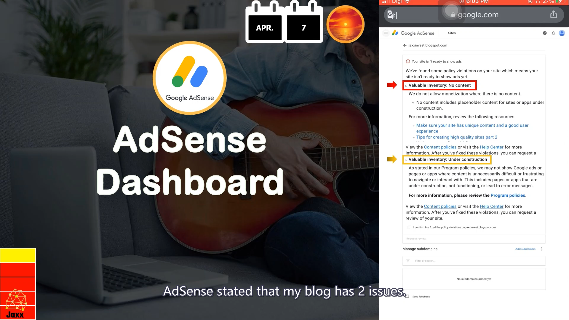 博客网站需要多少篇文章才能够通过Google AdSense获利审核申请 |  通過Google AdSense 網站申請審核流程 | 部落格申請通過Google AdSense