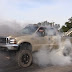 Check Out This BURNOUT Competition Between A Diesel Truck And 2 V8 Monsters