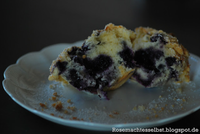 Blaubeermuffins Streusel Rezept Backen