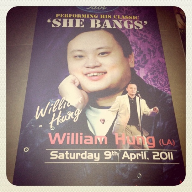 william hung 2011. William Hung will be