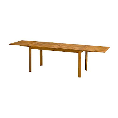 Ikea Dining Tables on From Ikea   Acacia Hardwood Drop Leaf Table  Even Has A Hole For The