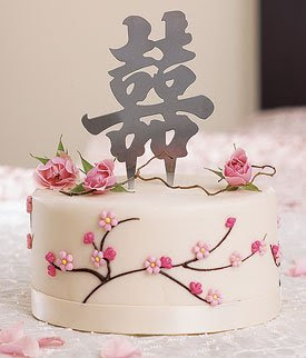 white wedding cake with lotus