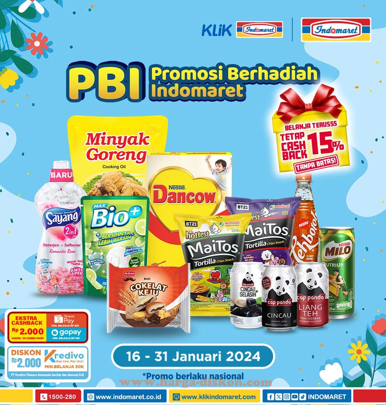 Katalog Promo INDOMARET Promosi Bulan Ini 16 - 31 Januari 2024