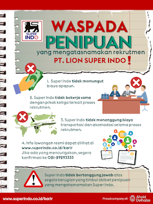 Kunjungi Website Super Indo https://www.superindo.co.id/. Kemudian Klik Di bagian Karir