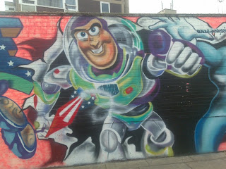 cartoon street graffiti