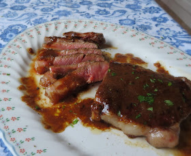 Sirloin Steak with a Ginger Butter Sauce