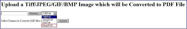 BMP to PDF Conversion
