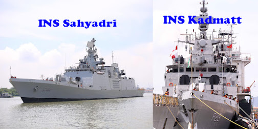 Indian Navy ships in a 3 day visit to Ho Chi Min port city in Vietnam