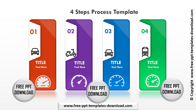 4 Steps Process Template Download