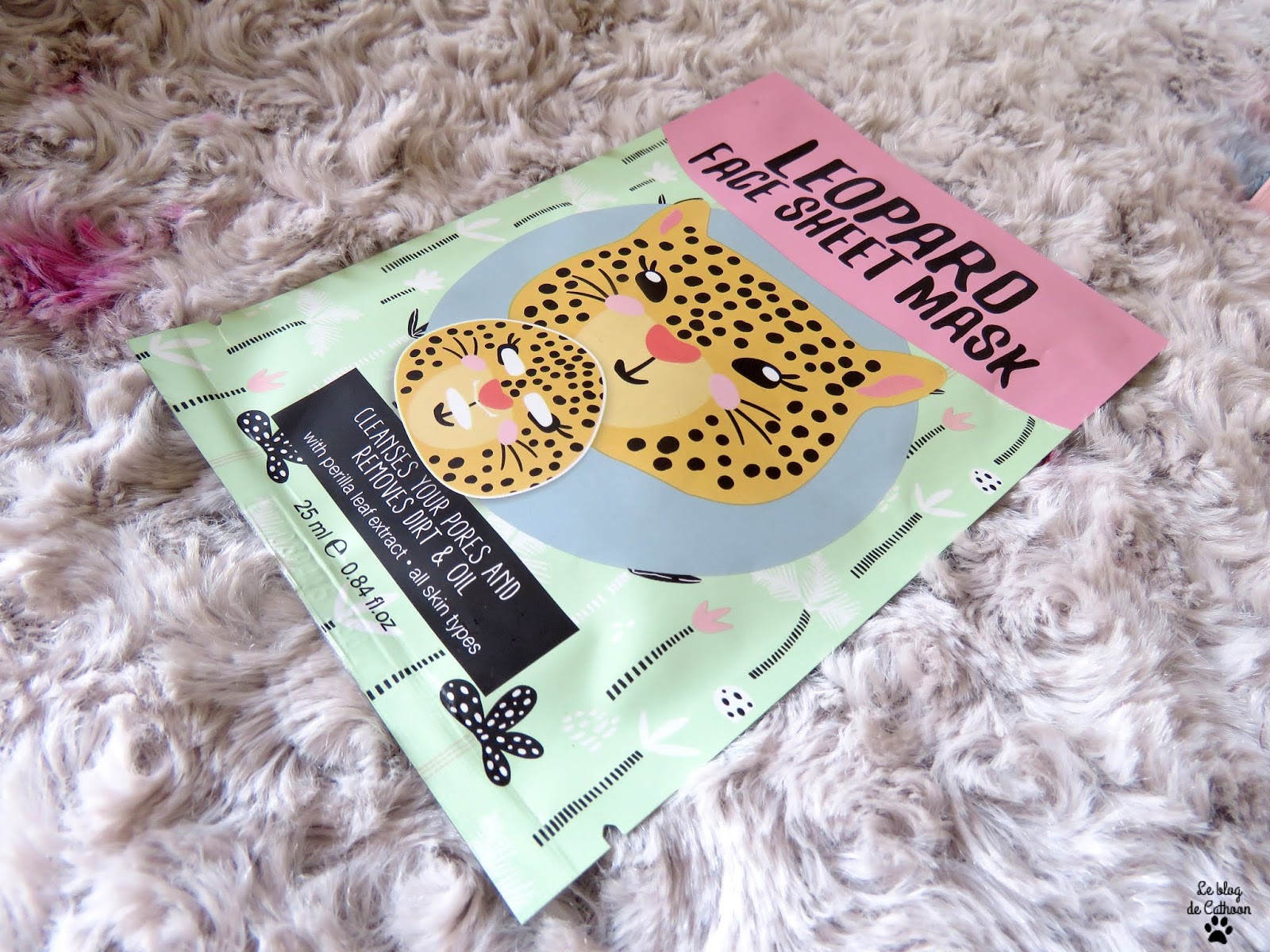 Léopard Face Sheet Mask - Masque en Tissu - Action