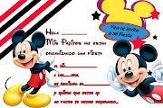 Mickey Mouse . Tarjetas de cumpleaños para imprimirTarjetas de Cumpleaños .