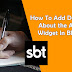How To Add Default About the Author Widget In Blogger Blogs