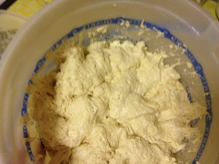 rising bread dough. 