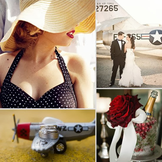 Flashback Summer: My Wedding Theme Revealed!  1940s military air force wedding