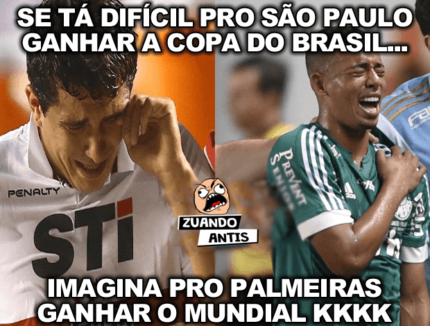 Memes da eliminação do São Paulo na Copa do Brasil