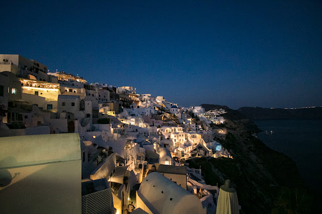 Oia di notte-Santorini